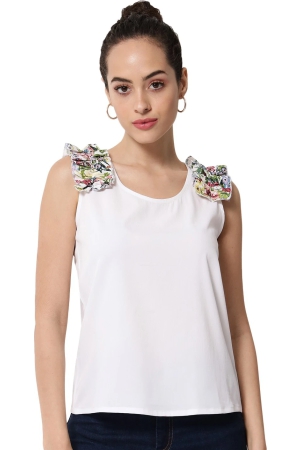 all-ways-you-women-top-crepe-fabric-white-xs