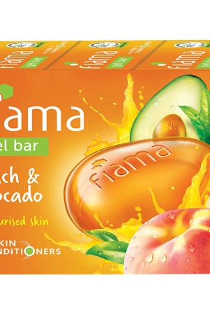 fiama-gel-bar-peach-and-avocado-for-moisturized-skin-with-skin-conditioners-125g-soap-pack-of-3