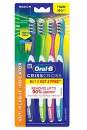 ORAL--B TOOTHBRUSHES BUY 2 GET 2 FREE  - 4 gm