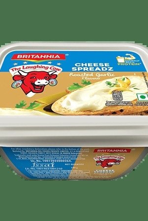 Britannia Cheese Spread Rostd Garli, 180 Gm