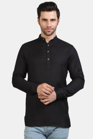 life-roads-black-cotton-mens-regular-kurta-pack-of-1-none