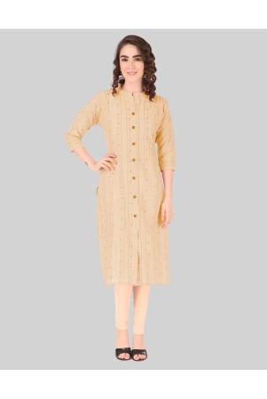 aktif-100-cotton-solid-straight-womens-kurti-yellow-pack-of-1-none