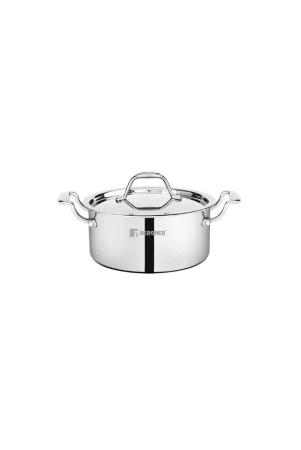 bergner-argent-mini-tri-ply-stainless-steel-casserole-with-stainless-steel-lid-gas-induction-compatible-silver-1-pc-1200-ml