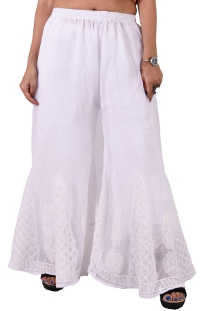 lavangi-lucknow-chikankari-hand-embroidered-chifffon-palazzo-pants-sharara-for-women