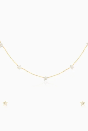 anushka-sharma-golden-star-constellation-pendant-set