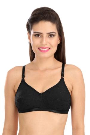 black-c-1212-women-cotton-chiken-fabric-cotton-full-coverage-bra-40-b-black