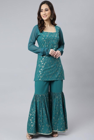 janasya-teal-straight-crepe-womens-stitched-salwar-suit-pack-of-1-none
