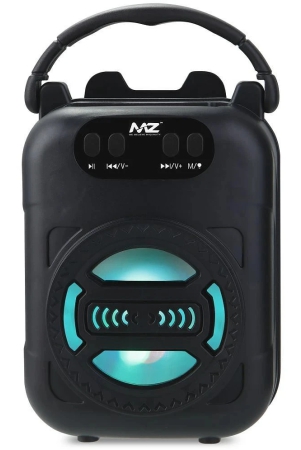 MZ M5 5 W Bluetooth Speaker Bluetooth V 5.0 with SD card Slot Playback Time 6 hrs Black - Black