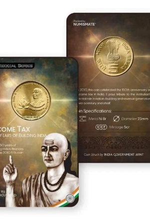 rs5-income-tax-150-years-of-building-india-commemorative-coin-card-special-edition