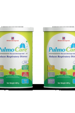 british-biologicals-pulmocare-powder-strawberry-flavourfor-asthma-copd-pulmonary-tuberculosisgluten-free-400-g-pack-of-2