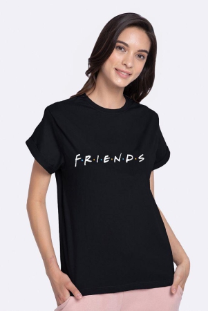 bewakoof-100-cotton-regular-black-womens-t-shirt-pack-of-1-none