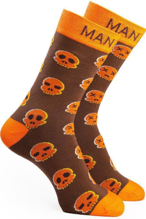 man-arden-halloween-edition-designer-socks-casual-office-egyptian-premium-cotton-quality-1-pair-brown