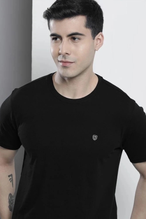 lycos-black-cotton-blend-regular-fit-mens-t-shirt-pack-of-1-none