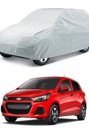 carnest-car-body-cover-for-chevrolet-spark-2014-2015-without-mirror-pocket-pack-of-1-silver