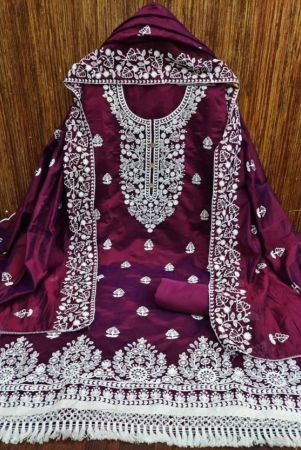 unstitched-chanderi-salwar-suit-material-embroidered