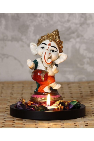 ecraftindia-showpiece-wood-ganesha-idol-15-x-15-cms-pack-of-1