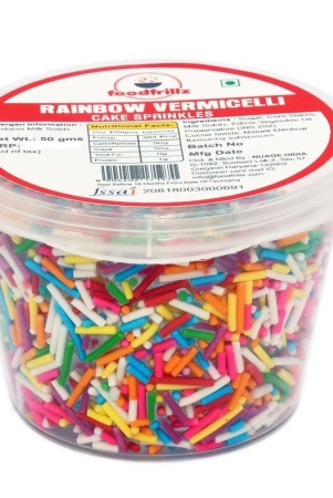 foodfrillz-rainbow-strands-50-g-vermicelli-sprinkles-for-cake-decoration-cake-toppings