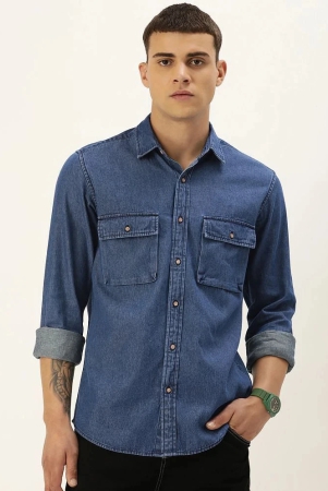 bene-kleed-100-cotton-regular-fit-solids-full-sleeves-mens-casual-shirt-blue-pack-of-1-none