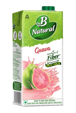 B Natural Guava Juice, Goodness Of Fiber, 1 Litre