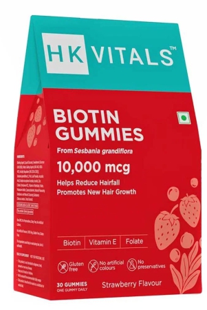 HealthKart HK Vital Biotin,  30 gummies  Strawberry