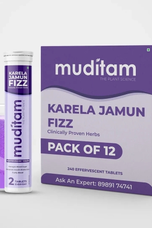 muditam-ayurveda-karela-jamun-fizz-240-effervescent-tabletskarela-jamun-juicehelps-in-high-sugar-conditionpromotes-healthy-glucose-levelsboosts-digestive-health-ideal-for-4-months