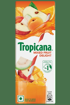 Tropicana Delight Fruit Juice - Mixed Fruit, 180 Ml Tetra