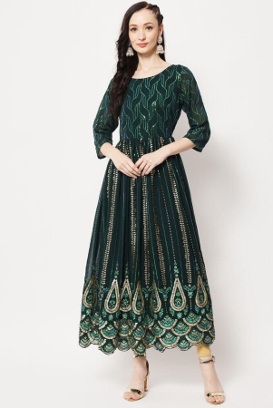 estela-green-straight-georgette-womens-stitched-ethnic-gown-pack-of-1-none