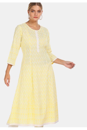 anahi-yellow-cotton-womens-flared-kurti-pack-of-1-xxl