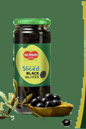 Delmonte Black Sliced Olives, 450 Ml