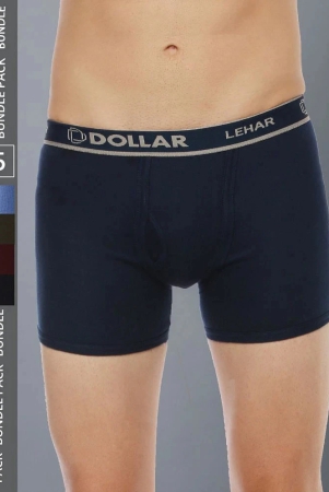 Pack of 5 Dollar Multicolor Cotton Mens Trunks - None