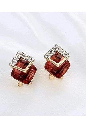 youbella-stylish-party-wear-jewellery-gold-plated-studs-earrings-for-women-redybear32071-red