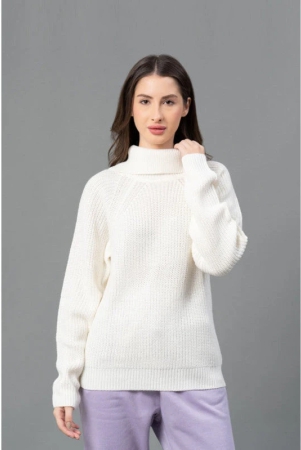 Mode By RedTape Women Off White Solid Sweater