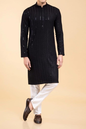 black-sequin-embroidery-chikankari-kurta