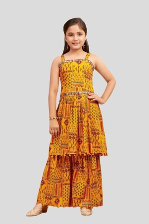 aarika-yellow-polyester-girls-kurta-and-sharara-set-pack-of-1-none