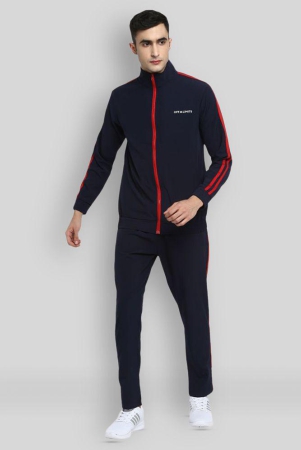 OFF LIMITS - Navy Blue Polyester Regular Fit Solid Mens Sports Tracksuit ( Pack of 1 ) - XXL