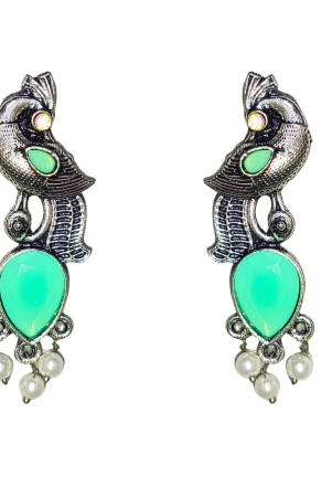 oxidized-silver-peacock-earrings-with-ocean-green-stones-and-pearls