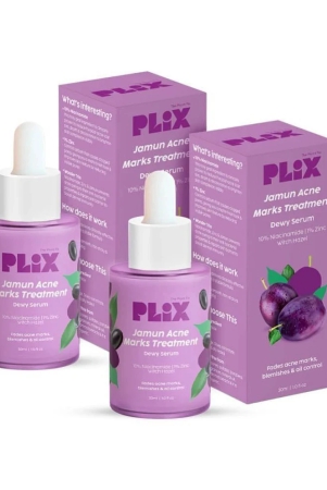 plix-10-niacinamide-jamun-face-serum-for-acne-marks-oil-control-skin-clarifying-serumpack-of-2