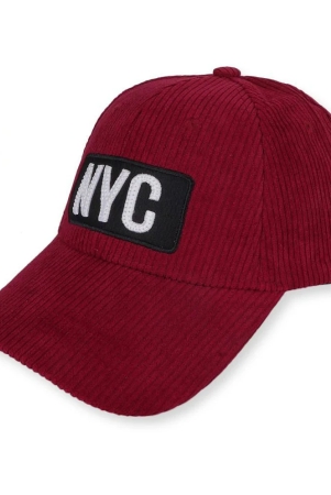 penyan-maroon-cotton-blend-mens-cap-pack-of-1-maroon