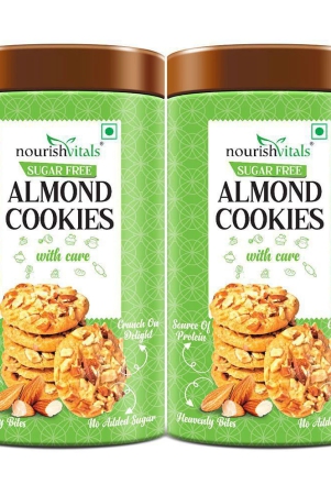 nourishvitals-almond-sugar-free-cookies-heavenly-bites-source-of-protein-crunchy-delights-genius-snack-no-added-sugar-120g-x-pack-of-2