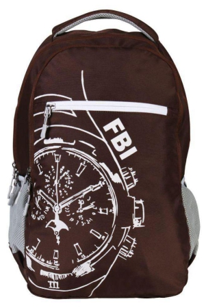 fbi-brown-35-ltrs-school-bag-for-boys-girls