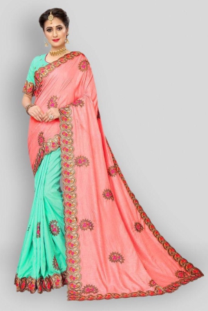 ofline-selection-multicolor-silk-blend-saree-with-blouse-piece-pack-of-1