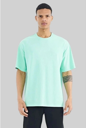 aktif-cotton-blend-oversized-fit-solid-half-sleeves-mens-t-shirt-mint-green-pack-of-1-none