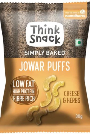 Think Snack Jowar Puffs Cheese N Herbs, 30 Gm