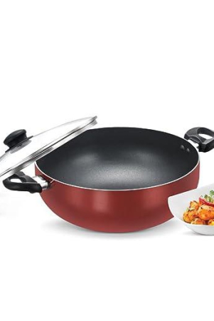 prestige-omega-deluxe-aluminium-non-stick-round-base-deep-kadai-with-glass-lid-30-cm-red