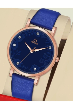 septem-blue-leather-analog-womens-watch