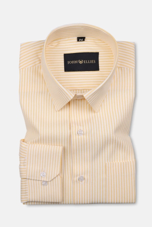 zuazeiro-yellow-stripe-oxford-cotton-shirt-40-m