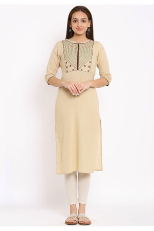 fabbibaprints-beige-cotton-straight-kurti-l