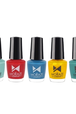 moraze-glossy-nail-polish-for-women-long-lasting-non-toxic-aquamarinebratty-bratty-sun-funinboxwatermelon-slushthe-blue-lagoon-pack-of-5