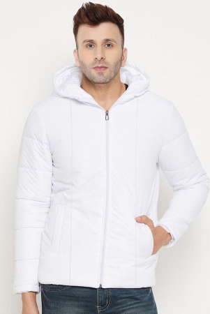 9TY3REE Polyester Men''s Puffer Jacket - White ( Pack of 1 ) - None