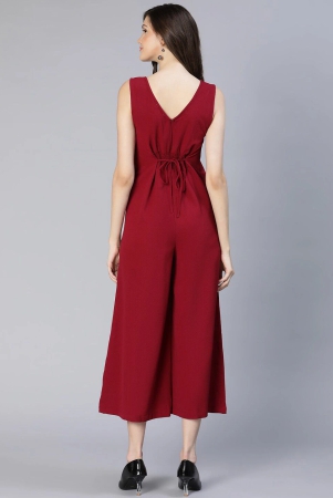 oxolloxo-women-maroon-basic-jumpsuit